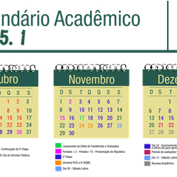 #10949 Definidas novas datas do calendário acadêmico 2015.1 