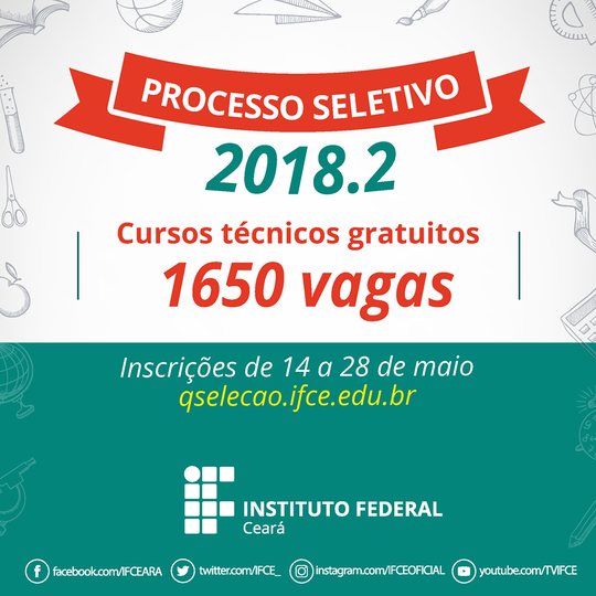 #10988 IFCE Tianguá lança edital para cursos técnicos