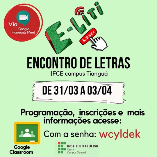 #11003 IFCE Tianguá promove Encontro dos Estudantes de Letras