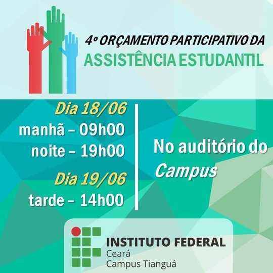 #11116 Campus Tianguá realiza Orçamento Participativo da Assistência Estudantil