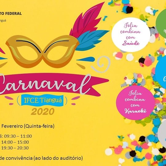#11341 Assistência estudantil promove Carnaval nesta quinta-feira (20)
