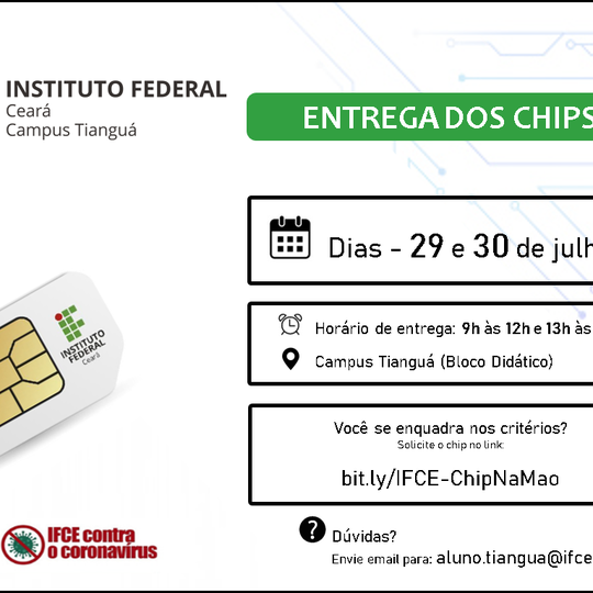 #11410 IFCE Tianguá realiza a entrega de chips de dados