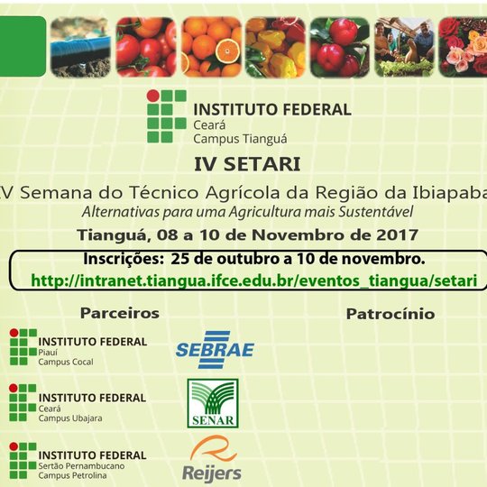 #11716 IFCE Tianguá promoverá IV Semana do Técnico Agrícola