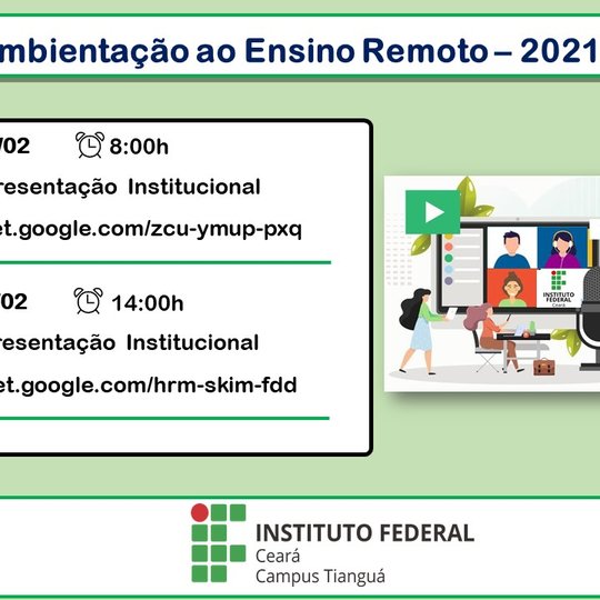 #11756 IFCE Tianguá convida alunos novatos para recepção