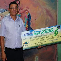 #13377 Aluno vence o prêmio Pintando na Copa do Mundo