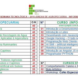 #13924 XX Semana Tecnológica começa na segunda, 17