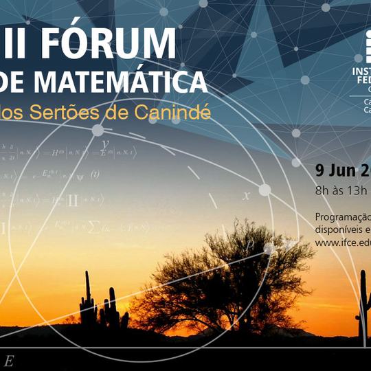 #15204 III Fórum de Matemática ocorre neste sábado