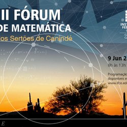 #15525 III Fórum de Matemática ocorre neste sábado