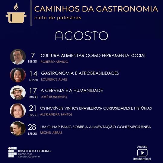 #15716 Professor do IF Baturité participa de ciclo de palestras sobre gastronomia