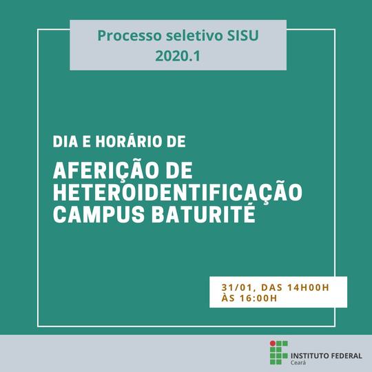 #15842 Baturité realiza processo de aferição de heteroidentificação