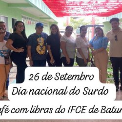 #15853 IFCE Baturité promove o Café com Libras, no Dia Nacional do Surdo