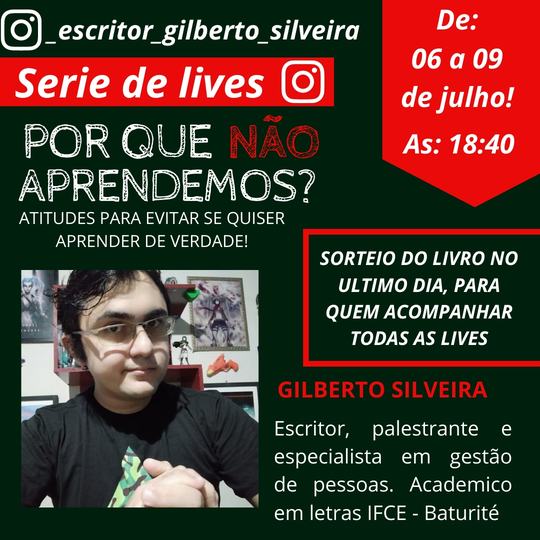 #15941 Aluno do Campus Baturité promove série de Lives sobre o processo de aprendizagem