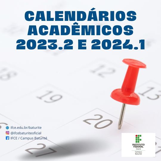 #15990 Calendários Acadêmicos 2023.2 e 2024.1
