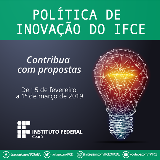 #16028 Política de Inovação recebe propostas até 1º de março
