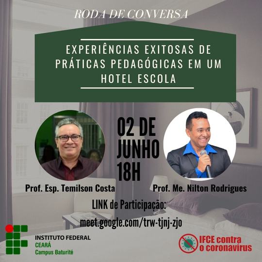 #16058 Campus Baturité promove live sobre práticas pedagógicas em um hotel escola