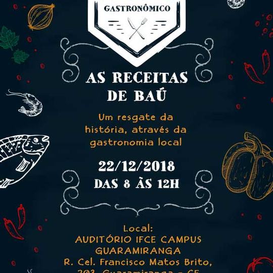 #16066 Campus de Baturité convida para expedição gastronômica