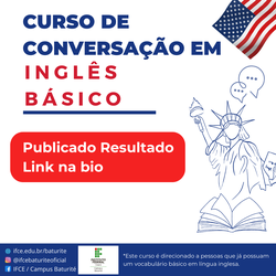 #16115 Resultado da seleção do Curso Conversação em Inglês Básico