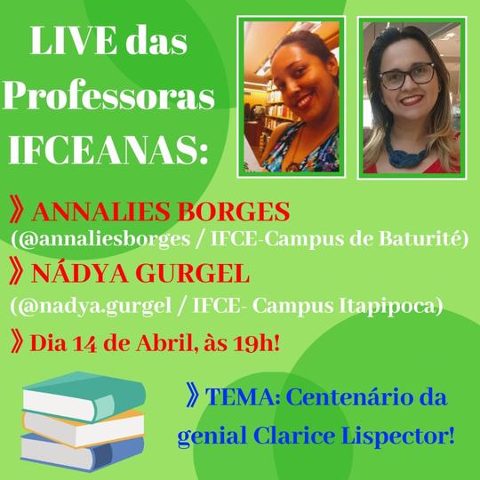 #16157 Docentes debatem, em live-aula, vida e obra de Clarice Lispector