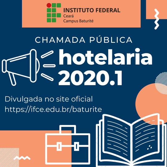 #16244 Sisu 2020.1: Baturité convoca candidatos da lista de espera para o curso de Hotelaria