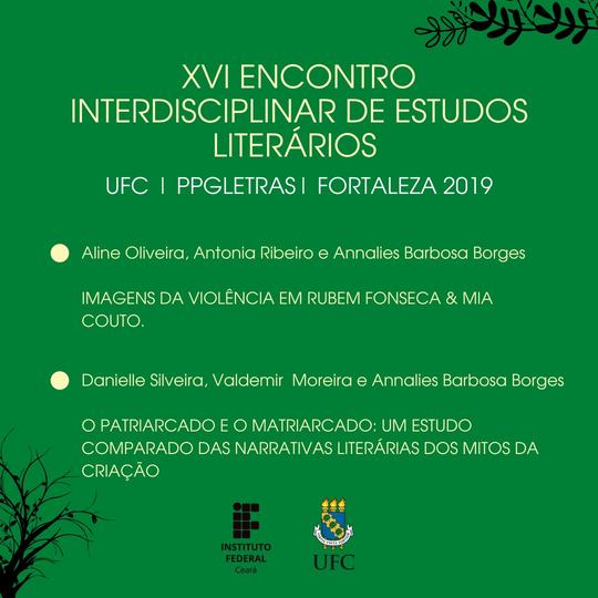 #16319 Alunos de Letras do Campus Baturité publicam artigo em projeto da UFC