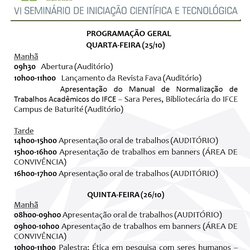 #16320 Seminário de Iniciação Científica - Semic 2017, acontece a partir desta quarta-feira