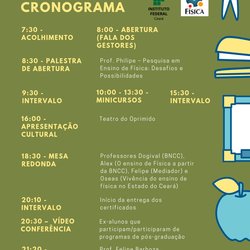 #17704 IFCE Tianguá promoverá evento em homenagem ao Dia do Físico
