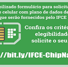 #1775 Prorrogada a solicitação de chips de celulares