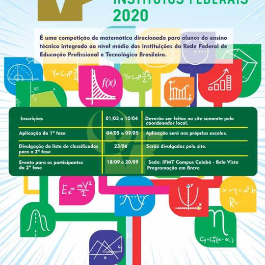 #19425 Inscrições abertas para a Olimpíada de Matemática dos Institutos Federais