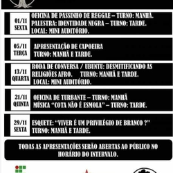 #19853 Campi do IFCE promovem Novembro Negro