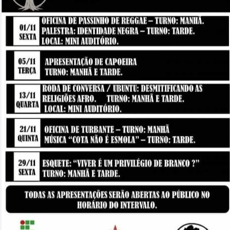 #19853 Campi do IFCE promovem Novembro Negro