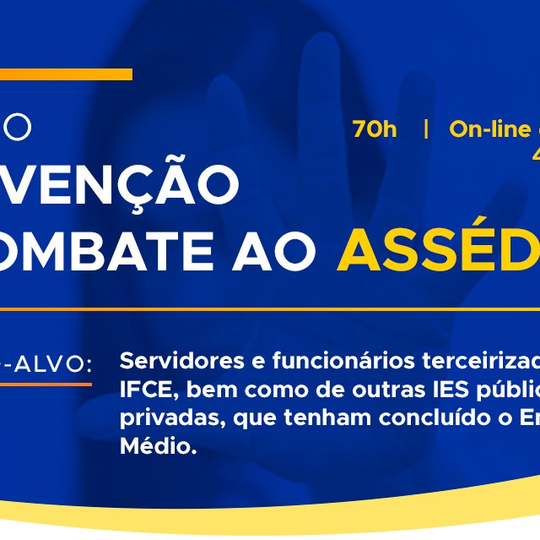 #20170 IFCE lança curso de Prevenção e Combate ao Assédio