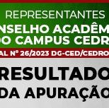 #2163 Divulgado resultado da apuração da eleição do Conselho Acadêmico de Cedro