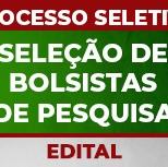 #2276 Edital seleciona bolsistas de pesquisa em Cedro