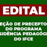 #2385 IFCE Cedro inscreve para preceptor de Física