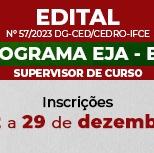 #2424 Aberta inscrição para supervisão EJA-EPT em Cedro