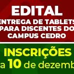 #2440 Cedro publica edital de entrega de tablets