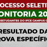 #2715 Seleção de monitoria divulga resultado de prova em Cedro