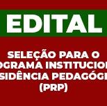 #2732 Cedro inscreve para Residência Pedagógica