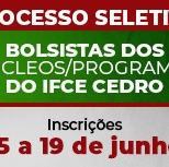 #2983 Cedro seleciona bolsas de programas e de extensão