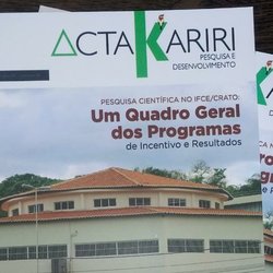 #2999 Acta Kariri recebe submissões de artigos