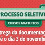 #3032 Novo prazo de entrega da documentação vai até 3/11