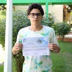 #5664 Aluno do Cedro é premiado em Simpósio no Paraná