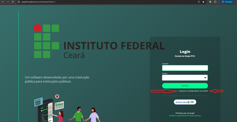 Alterar a Senha