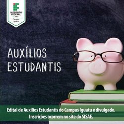 #6612 Divulgado edital para seleção de auxílios estudantis
