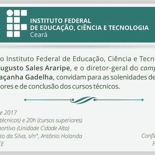 #9613 Limoeiro promove solenidades de formatura e colação de grau