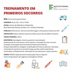 #9899 Limoeiro faz treinamento para primeiros socorros