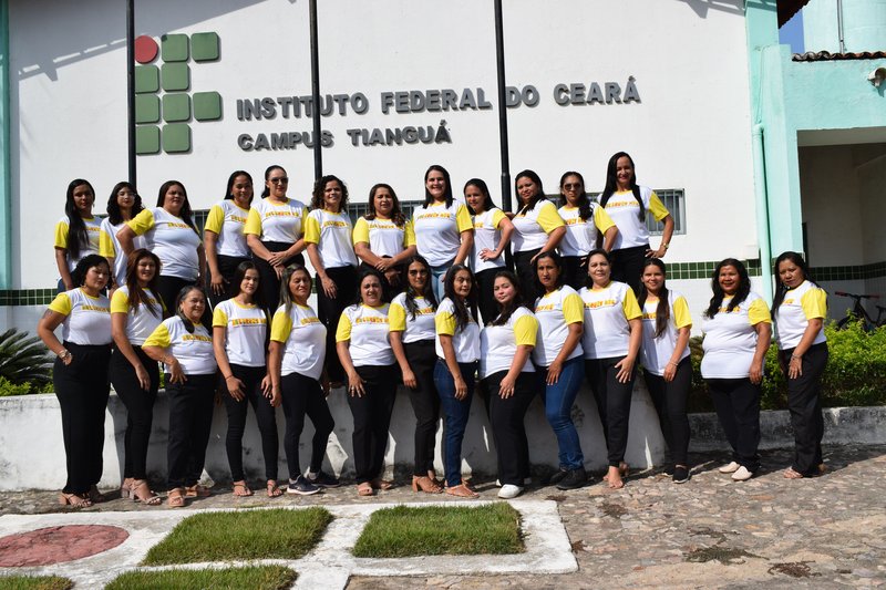 Turma do curso Agente de Alimentação Escolar, ofertado no campus de Tianguá