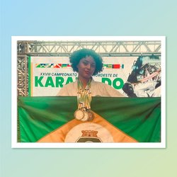 Estudante Amanda Lopes - Karatê