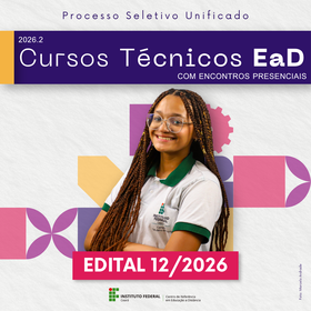 Capa Processo seletivo - Cursos Técnicos EaD 2026.2