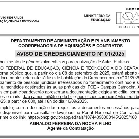 [Camocim] Credenciamento de empresas